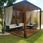 0372 ساندوتش بانل وبيوت شعر جدة | مظلات خشبية للحدائق | أفضل أنواع المظلات الخشبية