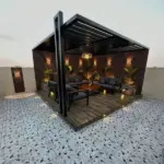 ساندوتش بانل وبيوت شعر جدة | تركيب مظلات جلسات الخارجية في جده