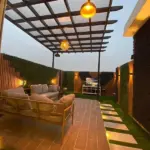 ساندوتش بانل وبيوت شعر جدة | تركيب مظلات جلسات الخارجية في جده