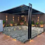 ساندوتش بانل وبيوت شعر جدة | تركيب مظلات جلسات الخارجية في جده